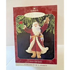 1998 Hallmark Keepsake Ornament Merry Olde Santa 25th Anniversary 9th in Series